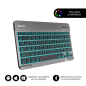 Teclado Compacto Inalámbrico por Bluetooth Subblim Smart Backlit- Gris