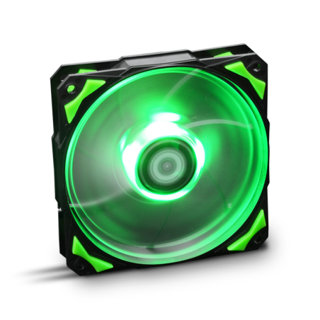 VENTILADOR CAJA NOX HUMMER H-FAN LED 120MM NEGRO LED VERDE