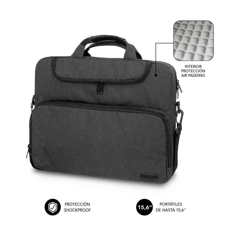 MALETIN SUBBLIM AIR PADDING LAPTOP BAG 15,6" DARK GREY