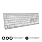 Teclado Inalámbrico por Bluetooth Subblim 2PUE200 Pure Extended- Plata