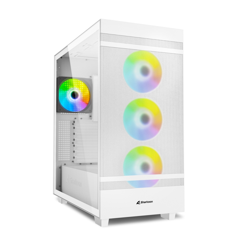 CAJA SHARKOON REBEL C50 RGB ATX 2XUSB3-0 SIN FUENTE BLANCO