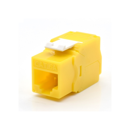 PRESA KEYSTONE WP CAT-6A UTP, TOOLLESS, COLOR AMARILLO