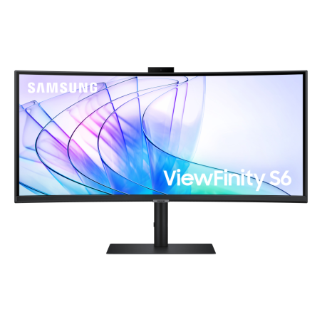 Monitor Profesional Ultraparonámico Curvo Samsung ViewFinity S6 S34C652VAU 34"- UWQHD- Webcam- Multimedia- Negro