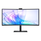 Monitor Profesional Ultraparonámico Curvo Samsung ViewFinity S6 S34C652VAU 34"- UWQHD- Webcam- Multimedia- Negro