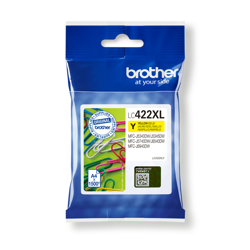 TINTA BROTHER LC-422 XL AMARILLO ALTA CAPACIDAD