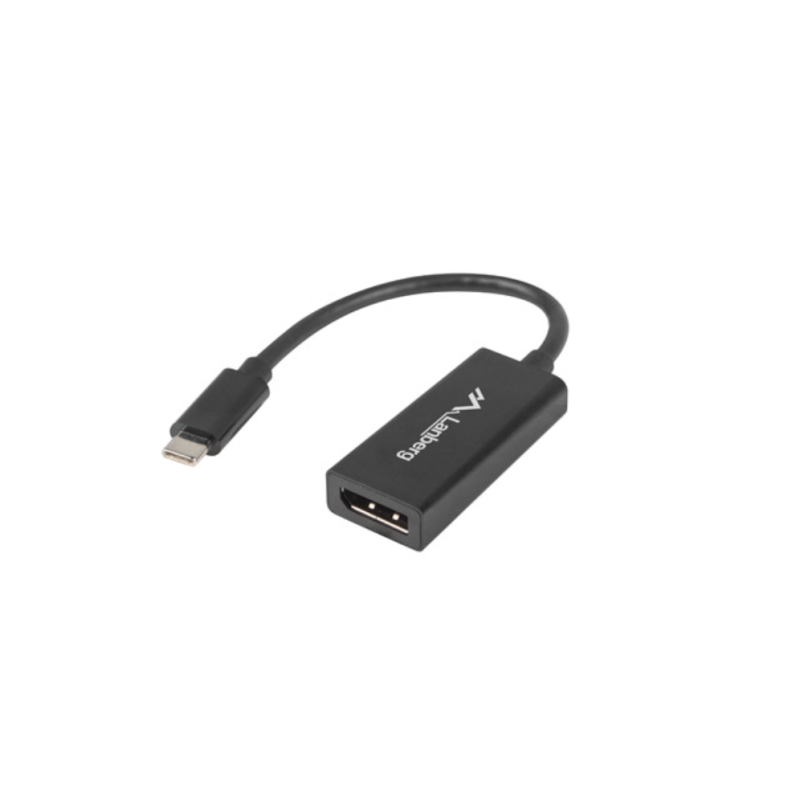 ADAPTADOR USB LANBERG USB-C M 3-1 A DISPLAYPORT H 15CM NEGRO