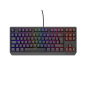 TECLADO GAMING GENESIS THOR230 TKL RGB MECANICO NEGRO SWITCH OUTEMUROJO HOT SWAP