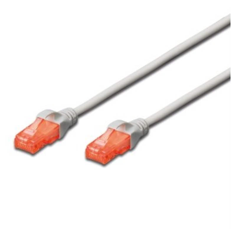 CABLE DE RED CAT 6 U-UTP DE 10 METROS EN COLOR GRIS