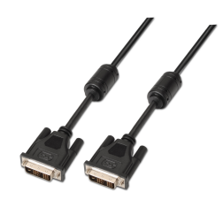 CABLE AISENS DVI SINGLE LINK 18+1 CON FERRITA M-M NEGRO 1-8M