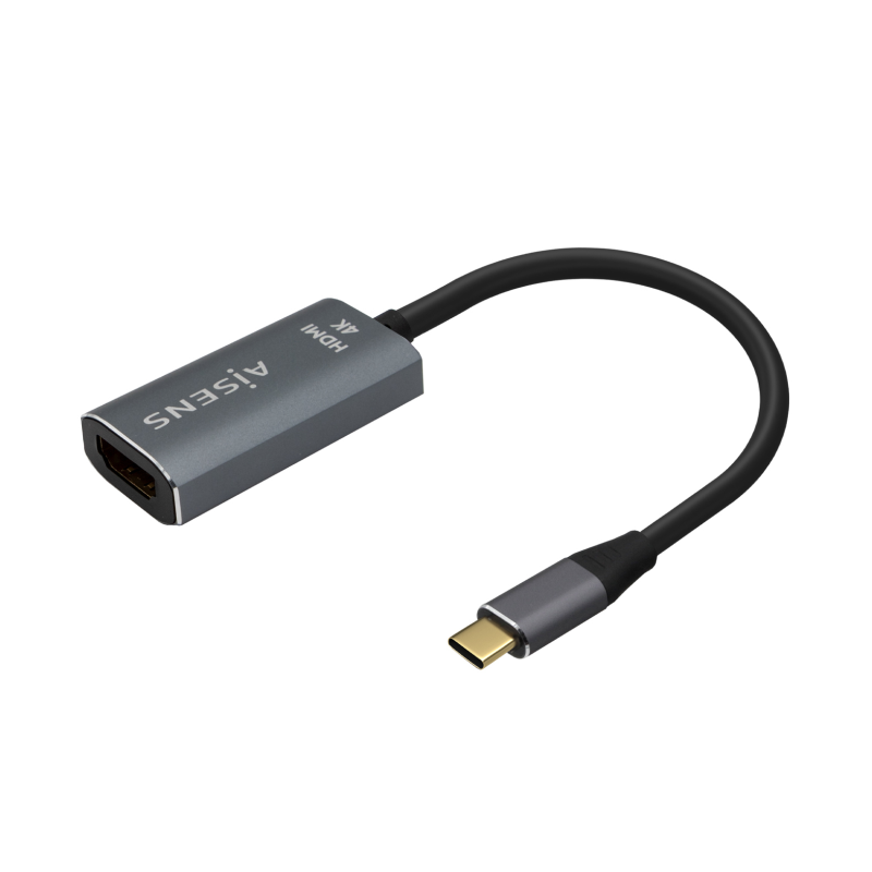 CABLE CONVERSOR AISENS ALUMINIO USB-C A HDMI 4K60HZ GRIS 15CM