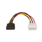 CABLE AISENS SATA ALIMENTACION MOLEX 4PIN M-SATA-H 16CM