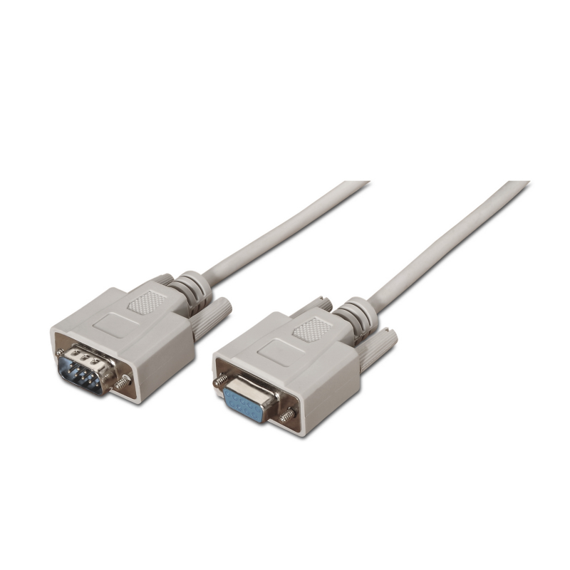 CABLE AISENS SERIE RS232 DB9-M-DB9-H BEIGE 1-8M