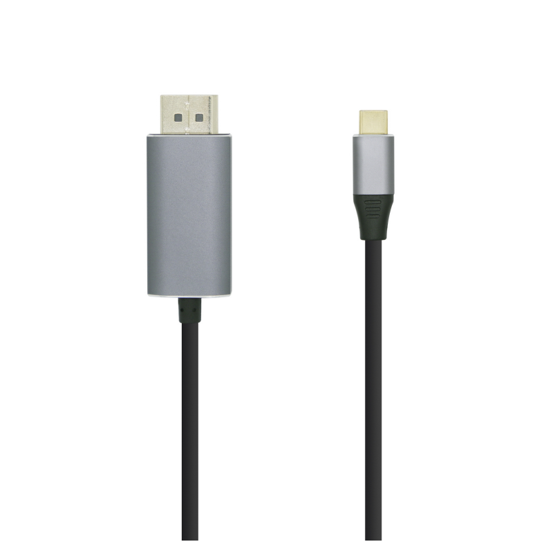 CABLE CONVERSOR AISENS USB-C A DISPLAYPORT 4K60HZ NEGRO 1-8M