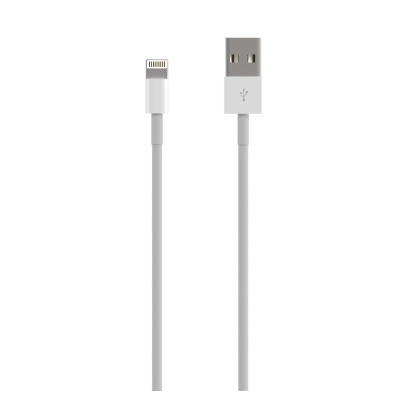 CABLE AISENS USB 2-0 LIGHTNING M-USB-A-M BLANCO 0-5M