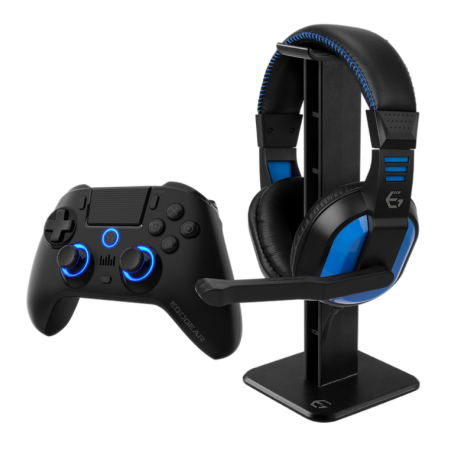 PACK EGOGEAR ESENCIAL AURICULARES+CONTROL INALAMBRICO+SOPORTE AURICULARES-PS4