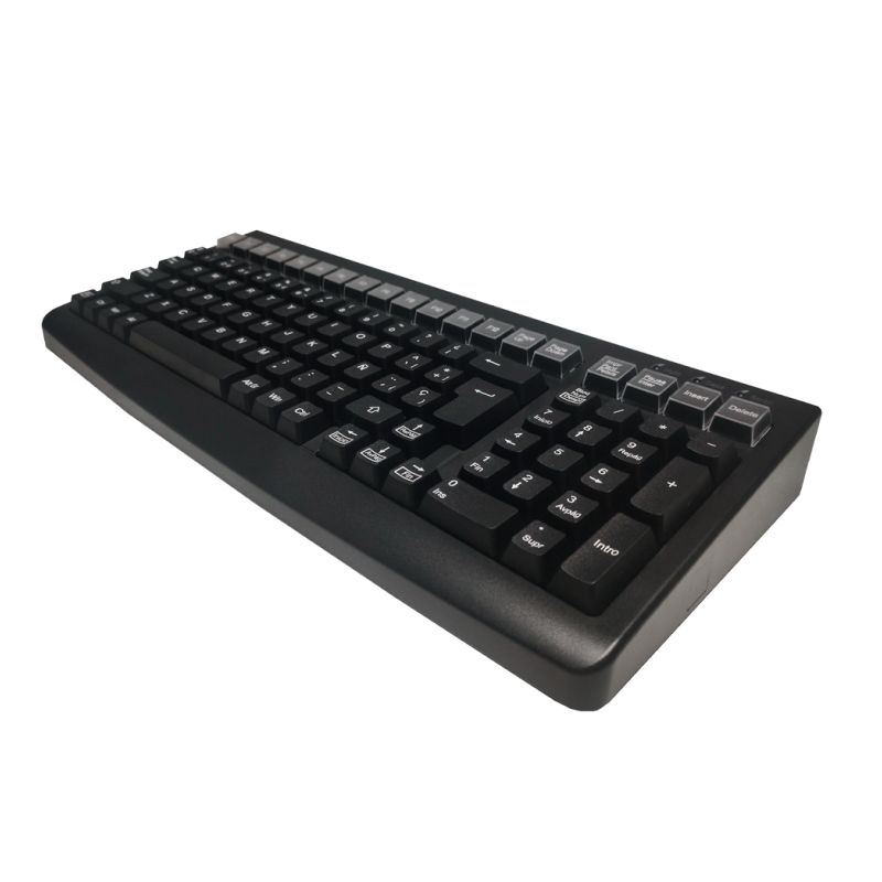 TECLADO POS MUSTEK MKB-800- USB- NEGRO-