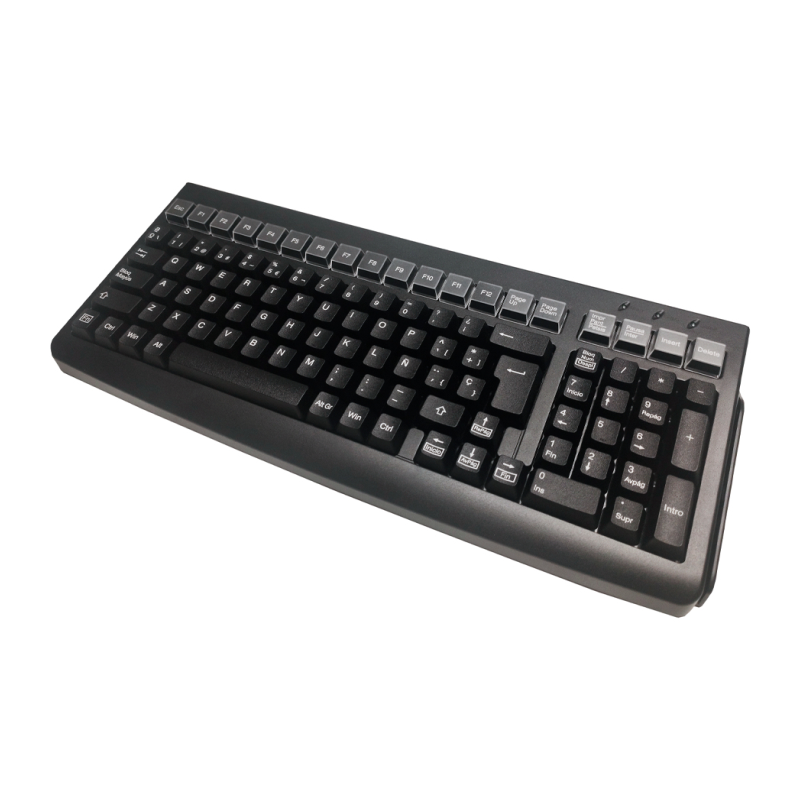 TECLADO POS MUSTEK MKB-800- BANDA MAGNETICA 3PISTAS- USB- NEGRO-