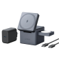 CARGADOR ANKER 3 EN 1 CON MAGSAFE CUBO GRIS