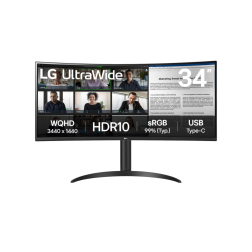 MONITOR CURVO LG ULTRAWIDE 34" QHD HDMI DP