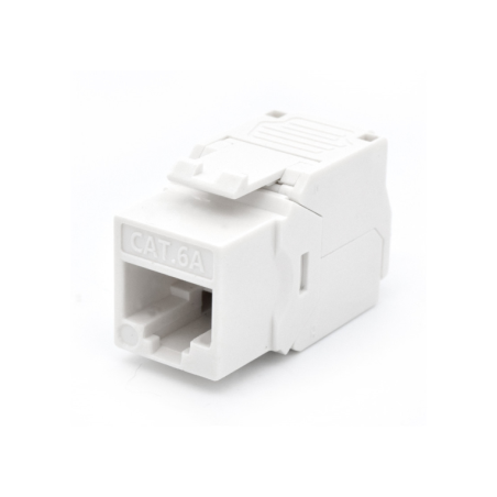 PRESA KEYSTONE WP CAT-6A UTP, TOOLLESS, COLOR BLANCO