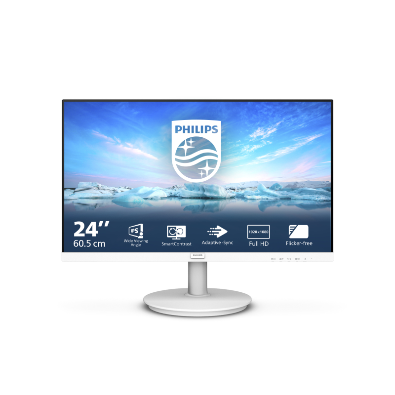 MONITOR PHILIPS 24" LED DISPLAY BLANCO