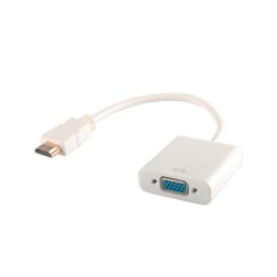 ADAPTADOR SAVIO CL-27-B HDMI (M) A VGA (H) BLANCO