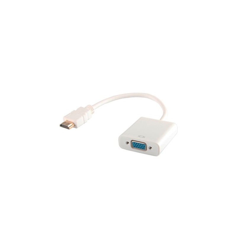 ADAPTADOR SAVIO CL-27-B HDMI (M) A VGA (H) BLANCO