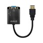 ADAPTADOR HDMI (M) - VGA (H) + MINI JACK 3-5 MM