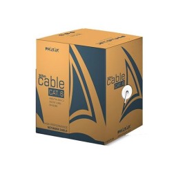 CABLE RED UTP CAT6 RJ45 PHASAK 305 GRIS