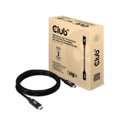 CABLE CLUB3D CERTIFICADO USB4 80G GEN3-2 TIPO-C 2M