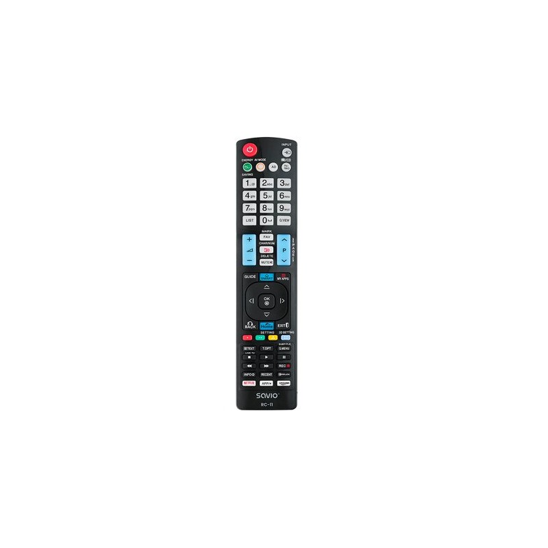 MANDO TV SAVIO RC-11 COMPATIBLE LG SMART TV 3D