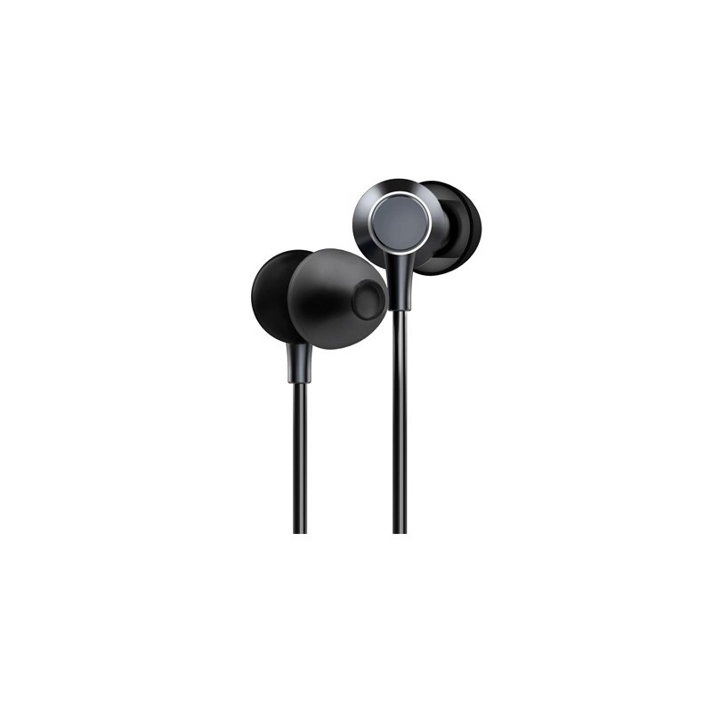 AURICULARES CON CABLE METALLIZED NEGRO