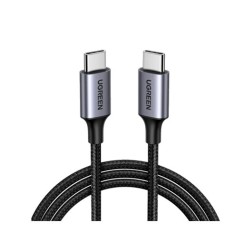 CABLE UGREEN USB-C ALUMINUM TRENZADO 1M BLACK