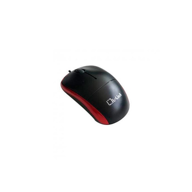 RATÓN ÓPTICO USB L-LINK NEGRO-ROJO LL-2080-R