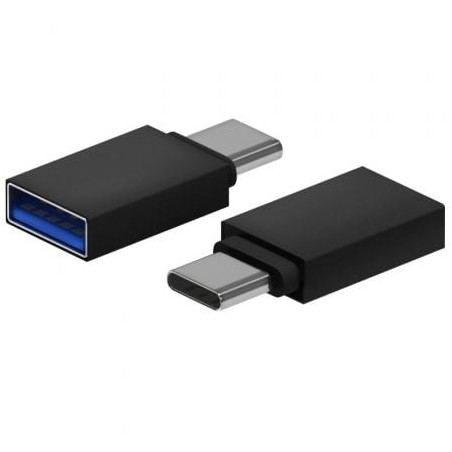 Adaptador USB 3-2 Aisens A108-0717- USB Hembra - USB Tipo-C Macho- Negro