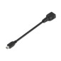 Cable USB 2-0 Aisens A101-0033- MiniUSB Macho - USB Hembra- 15cm- Negro