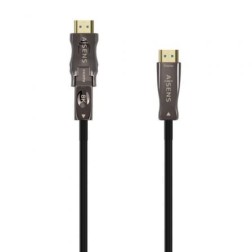 Cable HDMI 2-1 AOC 8K Desmontable Aisens A153-0646- HDMI Macho - D Macho - HDMI Macho- 30m- Negro