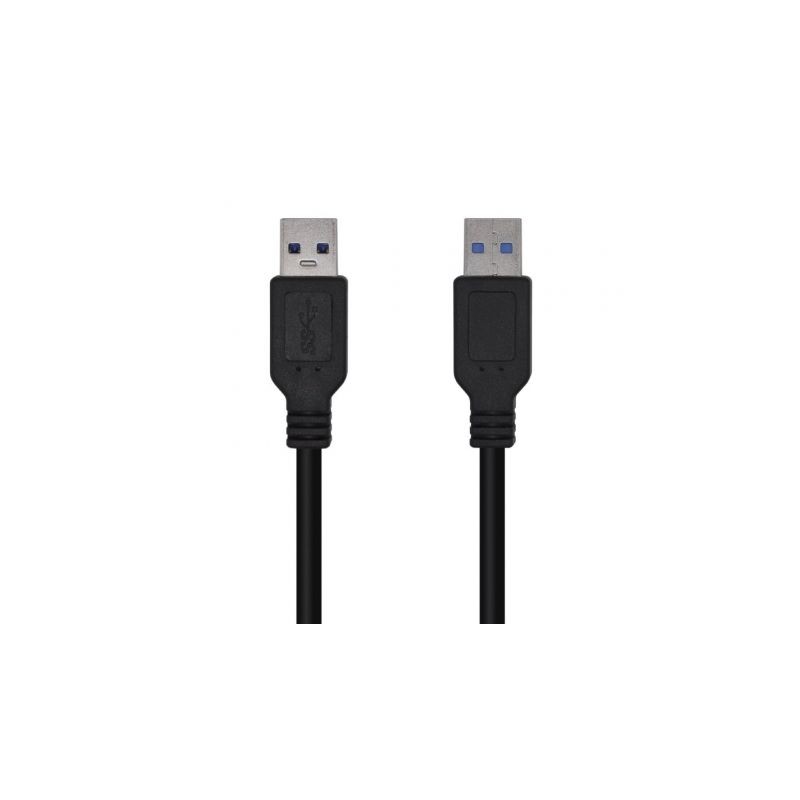 Cable USB 3-0 Aisens A105-0448- USB Macho - USB Macho- 3m- Negro