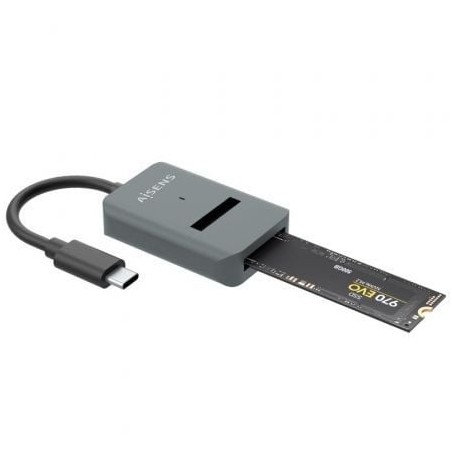 Dock USB Tipo-C para SSD M2 SATA-NVMe Aisens ASUC-M2D012-GR- Gris