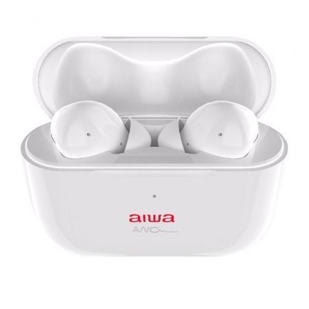 Auriculares Bluetooth Aiwa EBTW-888ANC con estuche de carga- Autonomía 4h- Blancos