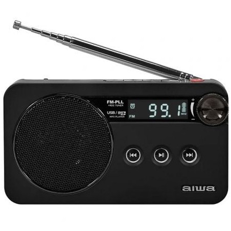 Radio Portátil Aiwa RS-77PLLBK- Negra