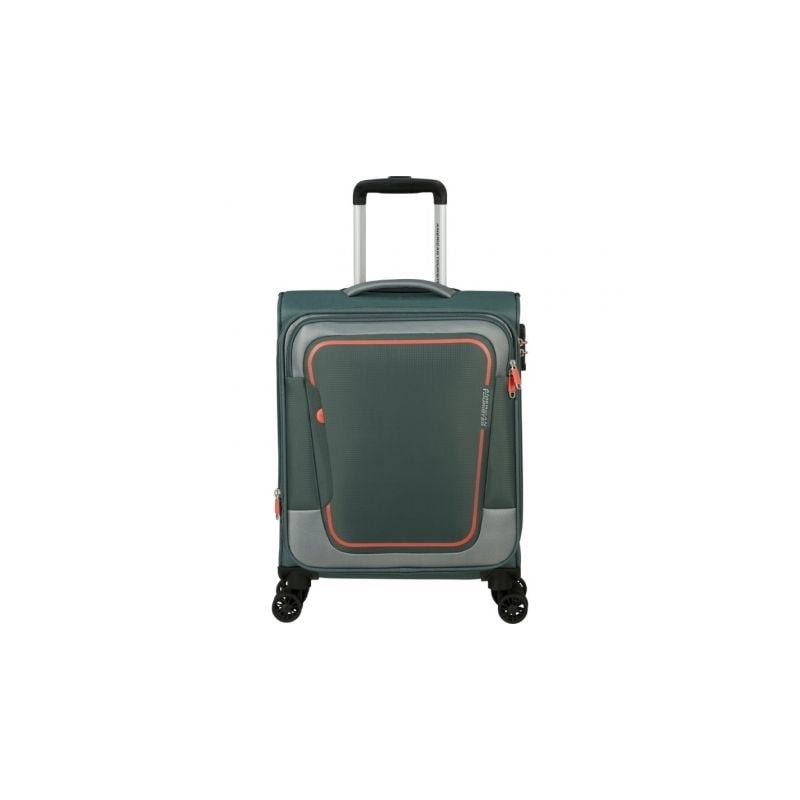 Maleta de Cabina American Tourister Pulsonic Spinner 55cm- 55x40x23cm- 4 Ruedas- Verde Bosque Oscuro