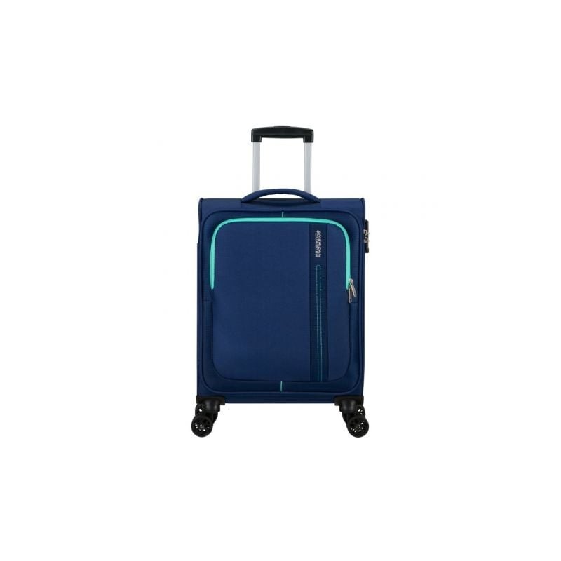 Maleta de Cabina American Tourister Sea Seeker Spinner 55cm- 55x40x20cm- 4 Ruedas- Marino Combate