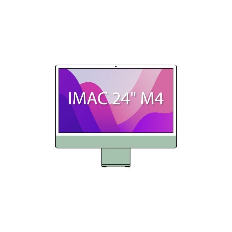 Apple iMac 24" Retina 4,5K - M4 8-Core CPU- 16Gb- 256Gb SSD- 8-Core GPU- Verde