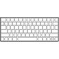 Teclado Inalámbrico Apple Magic Keyboard- USB Tipo-C- Plata