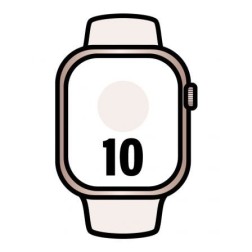 Apple Watch Series 10- GPS- Cellular- 46mm-Caja de Aluminio Oro Rosa - Correa Deportiva Rosa Rubor M-L