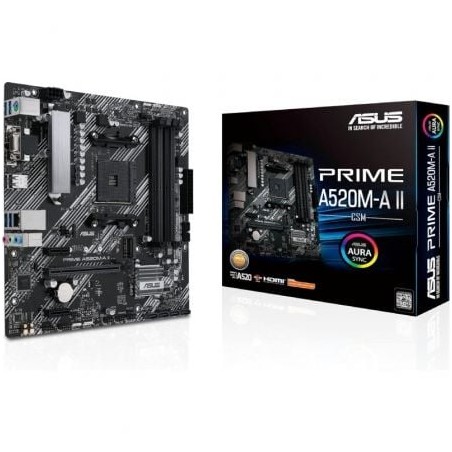 Placa Base Asus Prime A520M-A II-CSM Socket AM4- Micro ATX