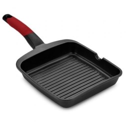 Grill Bra Premiere A411428- Ø28cm- Aluminio Fundido- Apto para Inducción