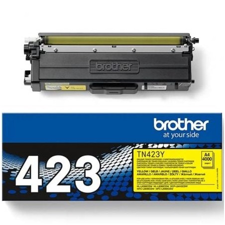 Tóner Original Brother TN-423Y Alta Capacidad- Amarillo