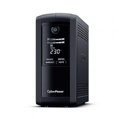 SAI Línea Interactiva Cyberpower VP1000ELCD- 1000VA-550W- 4 Salidas- Formato Torre